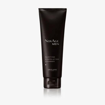 Засіб для вмивання і скраб 2 в 1 для чоловіків Oriflame NovAge Men Purifying & Exfoliating Cleancer 125 мл