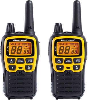 Ręczny radiotelefon Midland XT70 Adventure Yellow/Black (8011869197215)