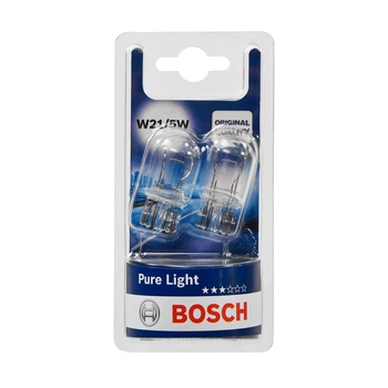 Лампа розжарювання Bosch Pure Light W21/5W 12V 21/5W W3x16q (блістер 2 шт.) 1987301079