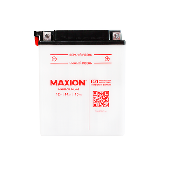 Мото аккумулятор MAXION MXBM-YB14L-A2 12V 14Ah 185A R+ MXBM-YB14L-A2