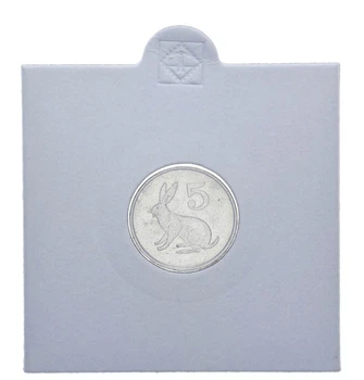 Монета Зимбабве 5 центов 1990 F-VF Заяц