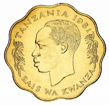 Монета Танзанія 10 верес 1981 AU-UNC