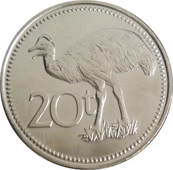 Монета Папуа-Нова Гвінея 20 тойя 2010 UNC (KM#5a)