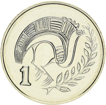 Монета Кіпр 1 цент 2004 UNC
