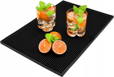 Барный коврик Bar эластичный 45 x 30 см черный