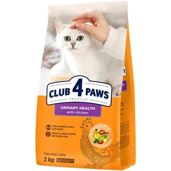 Сухий корм для котів Club 4 Paws Premium Urinary при захворюваннях сечовивідних шляхів 2 кг курка (B4640601)