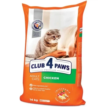 Сухий корм для дорослих котів Club 4 Paws Premium 14 кг курка (B4630401)