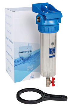 Фільтр магістральний Aquafilter RFHPR34-3V_R, 3/4" (трехелементний) зі спусковим клапаном