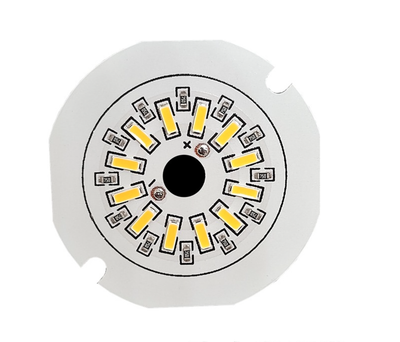 Світлодіодний LED-модуль 3Вт, 38мм AC220В плата для ремонту ламп 3Вт, 12 світлодіодів - білий теплий