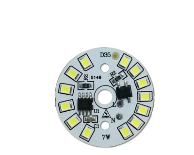 LED-модуль світлодіодний 7Вт, 35мм AC220В плата для ремонту ламп 7Вт, холодний білий