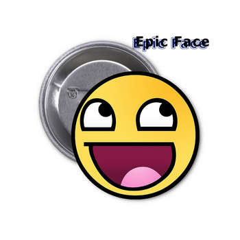 Значок Epic Face Епік Фейс Roblox Роблокс #01 Smile Смайл