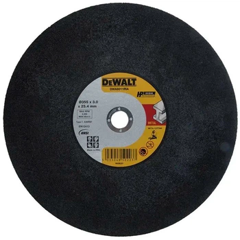Круг отрезной по металлу DeWALT 355мм (DWA8011RI) – абразивный диск T41, Ø25,4 мм