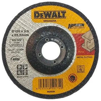Відрізний круг DeWALT DWA4522IA 125x3x22.23 мм, по металу