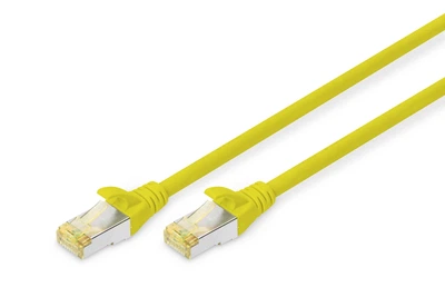 Патч-корд Digitus Cat. 6a S-FTP, длина 1 м, желтый