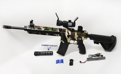 Великий дитячий автомат на Орбіз М4/М416 PUBG, 96 см, 7.4V, приціл, глушник, ремінець