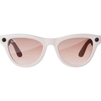 Смарт-очки Ray-Ban Meta Skyler Shiny Chalky Gray Cinnamon Pink Lenses (RW4010 670013 52-20)