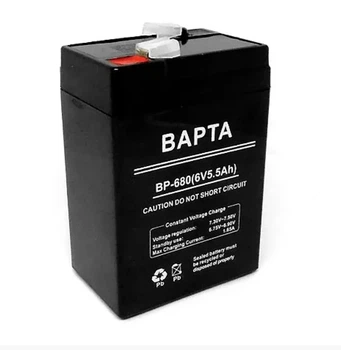 Аккумулятор для торговых весов фонарей светильников Варта ВР-680 6V 4.5Ah черный