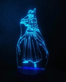 3d-светильник Аниме Блич Bleach, 3д-ночник, несколько подсветок (батарейка+220В)