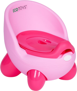 Дитячий горщик EcoToys на ніжках Рожевий (5905817004485)