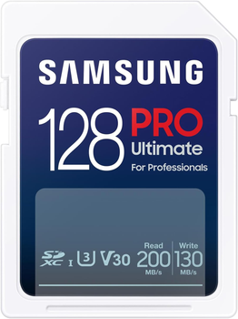 Карта памяти Samsung Pro Ultimate SDXC 128GB UHS-I U3 V30 + считыватель (MB-SY128SB/WW)
