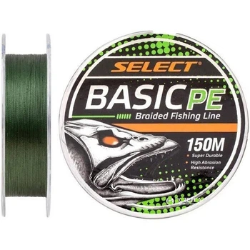 Шнур Select Basic PE Green 150м 0.16мм 18lb/8.3кг темно-зеленый