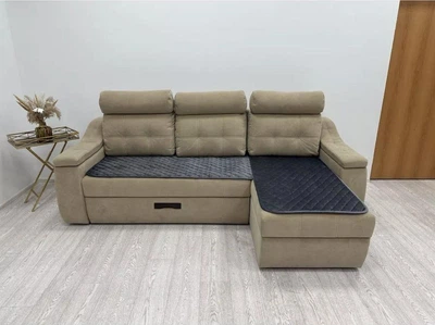 Накидка на диван 90х210см и 90х160см Графит (Д-am-divandek-0016)