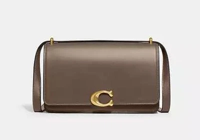 Сумка кожаная Coach Bandit Shoulder Bag коричневая