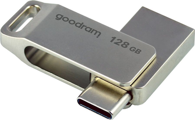 Флеш пам'ять USB GOODRAM ODA3 128GB USB 3.2 Gen 1/Type-C Silver (ODA3-1280S0R11)