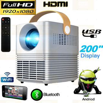 Проектор домашній міні портативний мультимедійний Full HD Led Projector Y7 Android WiFi Bluetooth