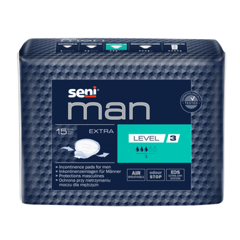 Прокладки урологічні для чоловіків SeniI Man Extra Level 3 15 шт