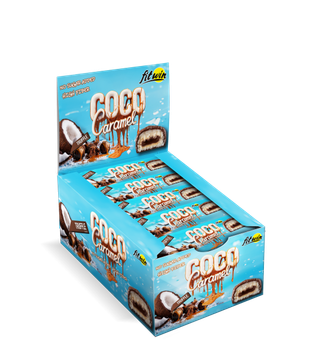 Питательные Кокосовые Батончики без сахара Coco Caramel - 20x40г Трюфель 4820273230623