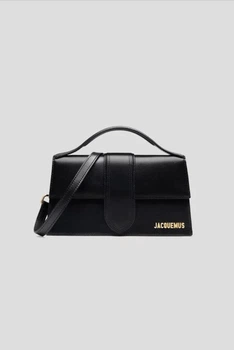 Жіноча сумка з логотипом Jacquemus shoulder bag 'le grand bambino' Чорний