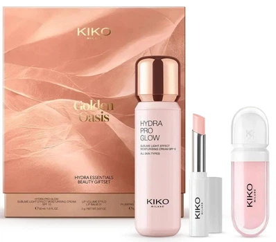 Подарунковий набір Kiko Milano Golden Oasis Hydra Essential Beauty Gift Set
