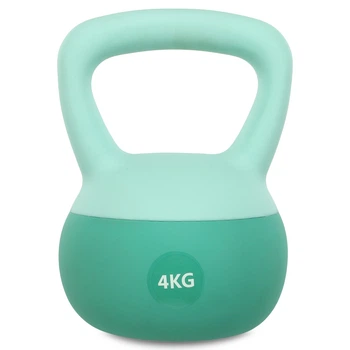 Гиря мягкая 4 кг Поливинилхлорид наполнитель песок Zelart SOFT KETTLEBELL цвет мятный FI-0122-4