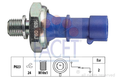 Датчик давления масла Fiat 500/Doblo/Panda/Punto 1.2-2.2 06-, FACET (70163)
