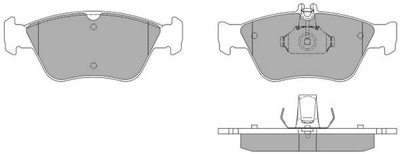 Комплект тормозных колодок MB C-CLASS, MB CLK, MB E-CLASS, FREMAX (FBP1040)