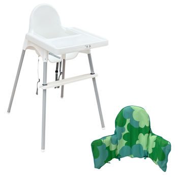 Ikea (Ікея) Стільчик для годування + стільниця ANTILOP (290.672.93) + подушка (905.777.09) + підніжка