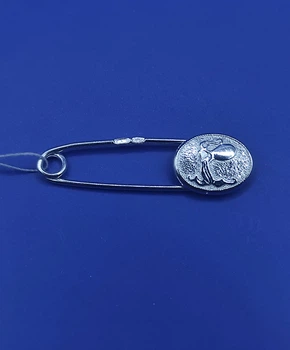 Серебряная булавка "Знак зодиака Водолей" 925 пробы
