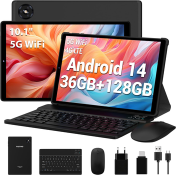 Планшет 10.1" FASTWD M820 12+24/128GB 4G 2-SIM 8 ядер Android 14 8000 mAh Black