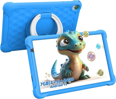 Планшет 10.1" Beneve M55 4+3/64Gb 4 ядра Android 13 6000 mAh Blue Б/В