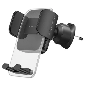 Автомобильный держатель для телефона Proove Crystal Clamp Plus Air Outlet Car Mount для крепления в воздуховоде (CHCCP0000001) Black
