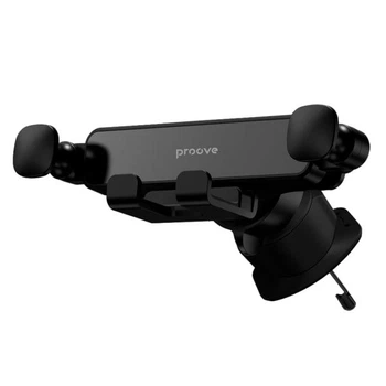 Автомобільний тримач для телефону Proove Gravity Lite Air Outlet Car Mount для кріплення в дефлекторі (CHGL00000001) Black