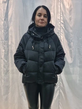 Женская демисезонная куртка Max Mara (Vivilona) 2696 Черный, 2XL