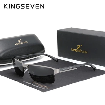 Мужские поляризационные солнцезащитные очки KINGSEVEN N7756 Gun Gray