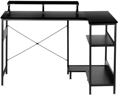 Комп'ютерний стіл ModernHome by Multistore 3 полиці чорний (PJJCT0140)