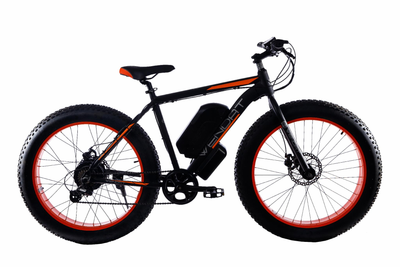 Електровелосипед Fatbike Wendat 48v 23Ah 1500W c гідравлічними гальмами чорно-помаранчевий