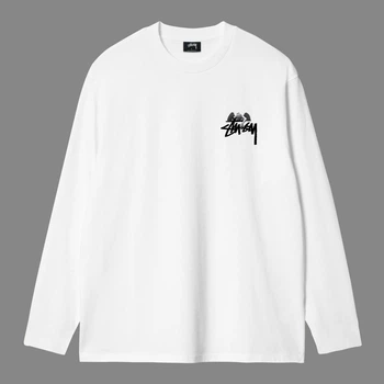 Лонгслів Stussy 0003 білого кольору, розмір L
