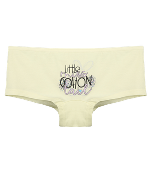 Подростковые трусы шортики с принтом LittLe COTTON для девочки - Donella - 5771PB16 - 146-152 см - Желтый