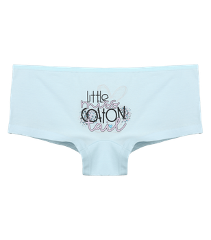 Подростковые трусы шортики с принтом LittLe COTTON для девочки - Donella - 5771PB16 - 146-152 см - Светло-голубой