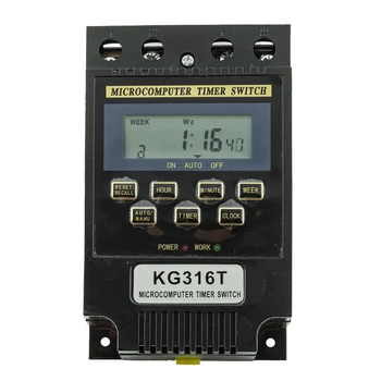 Реле часу KG316T (rev.2) 220V AC колір чорний